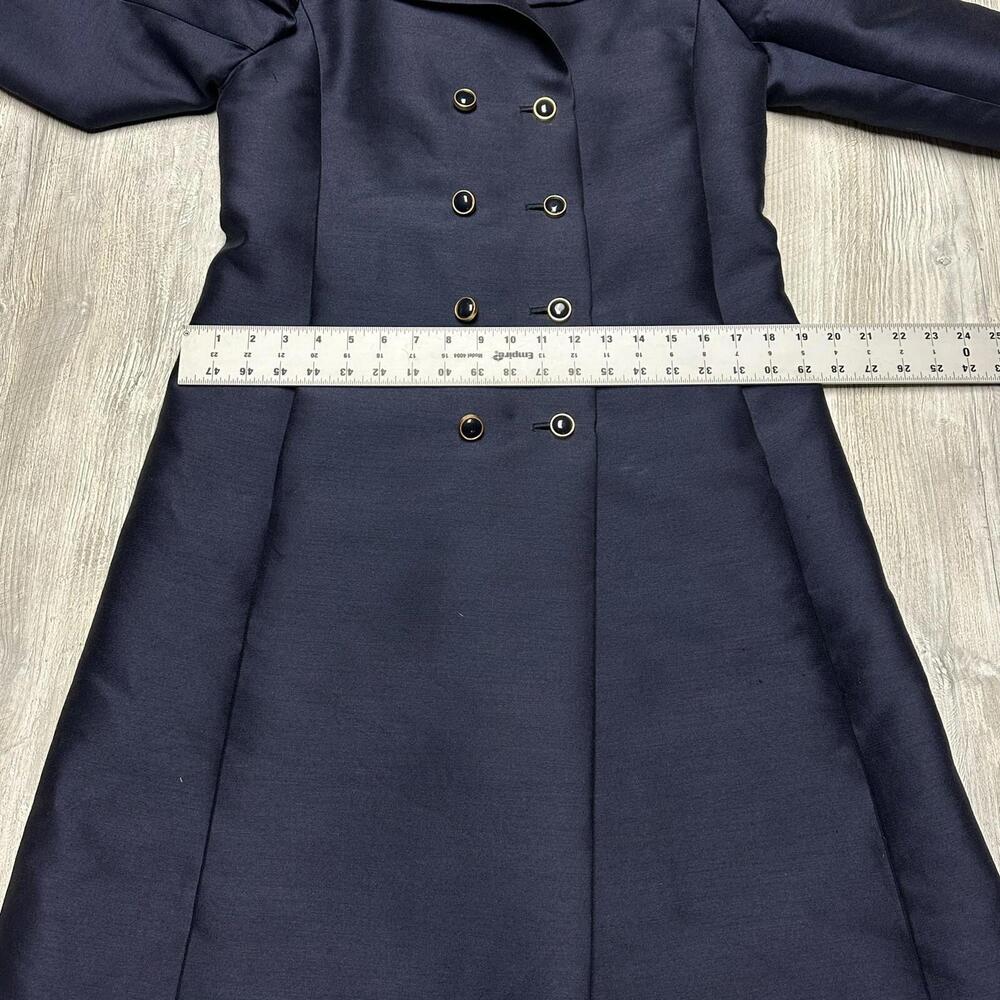 VTG Ruth McCulloch Pea Coat Women Small Navy Blue Double Breasted 60s Union MCM - Picture 9 of 16